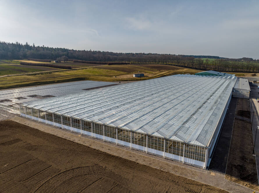 Aerial Photograph of Newton Nursery - Forest and Land Scotland