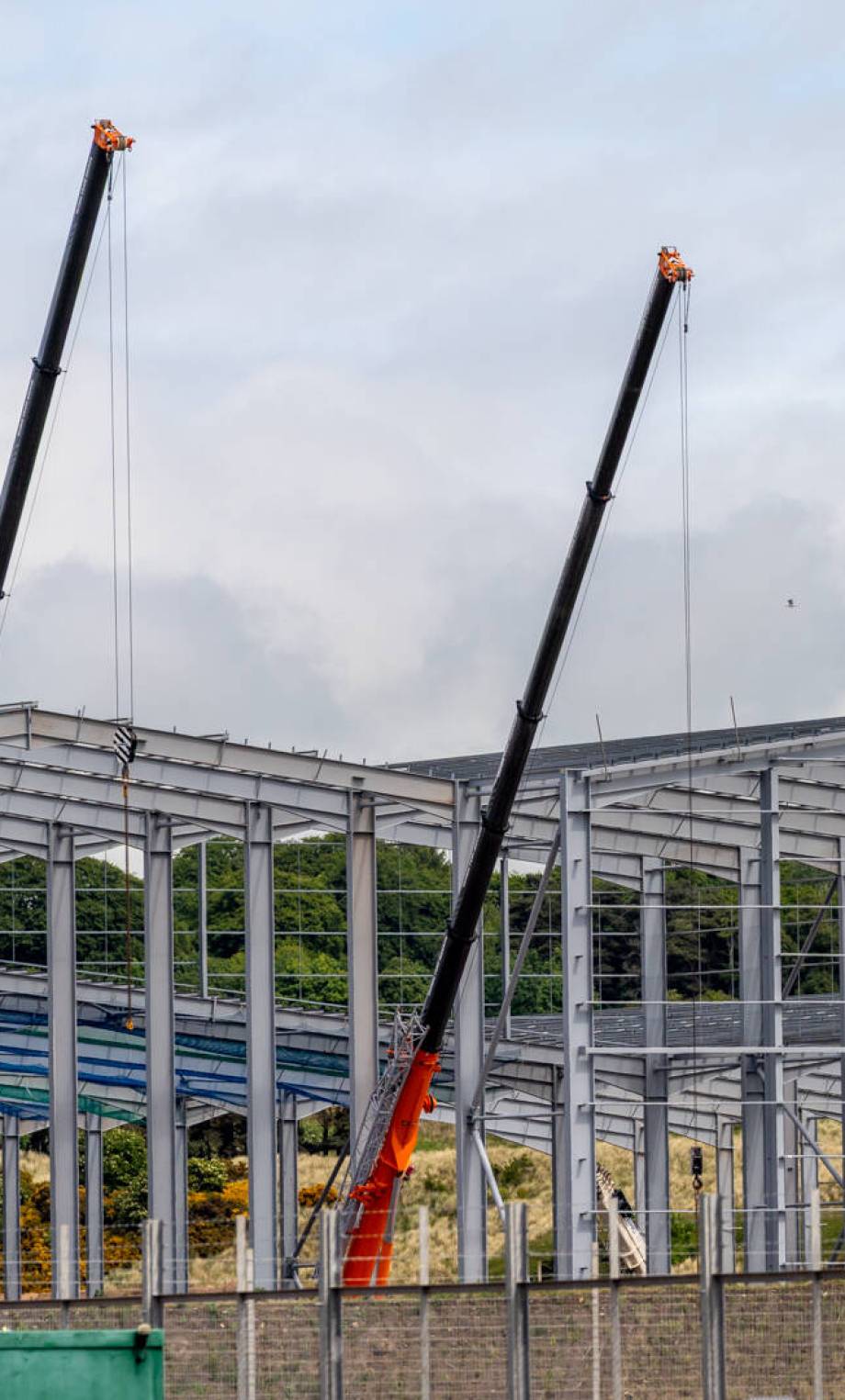Aerial Image of construction of new Factory